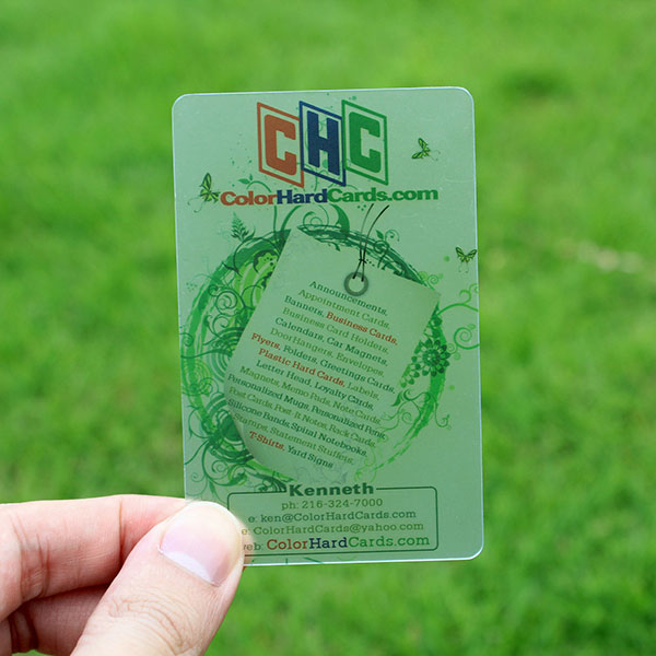 Manufacture high quality PVC Transparent card