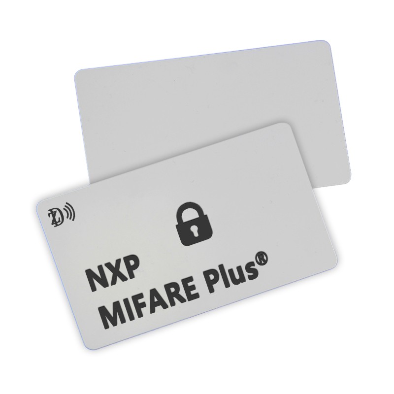 Customized RFID Cards PVC Printed 13.56MHz MIFARE Plus RFID Secure Cards