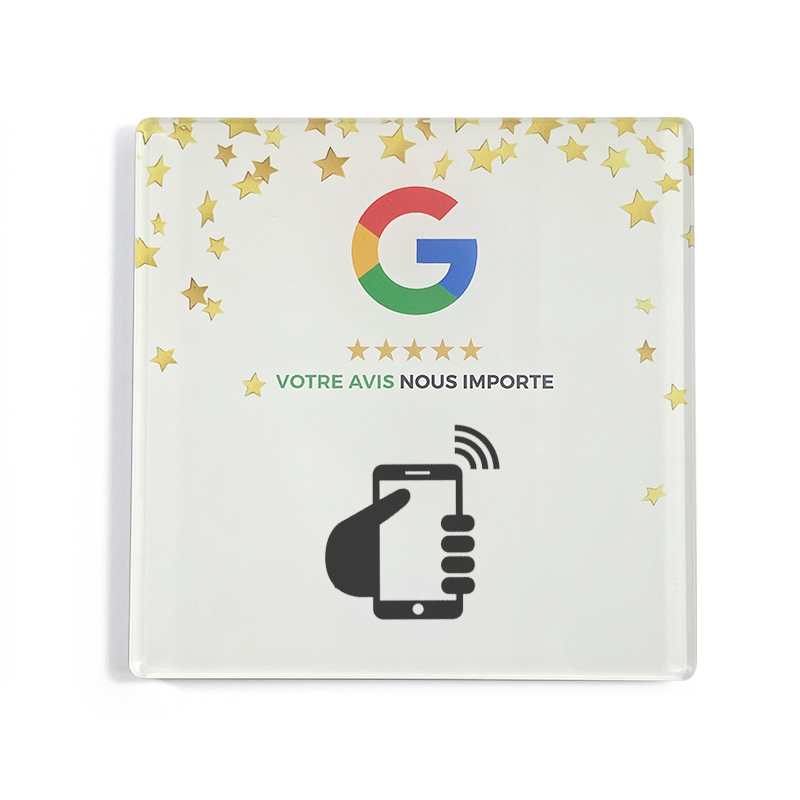 Acrylic Google review sticker Card