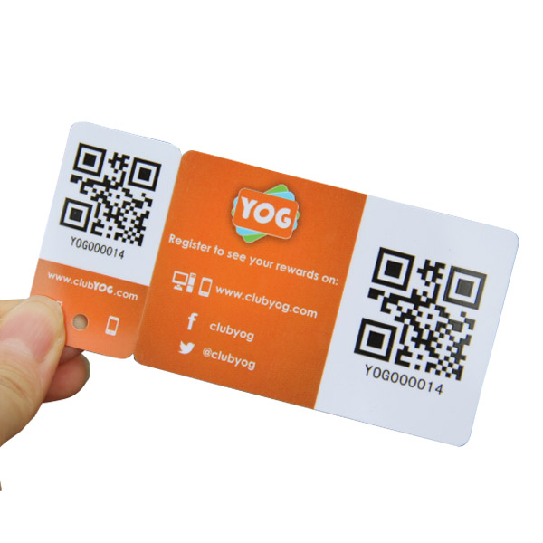 Factory sell Membership QR code Plastic combo card Customized Combo card