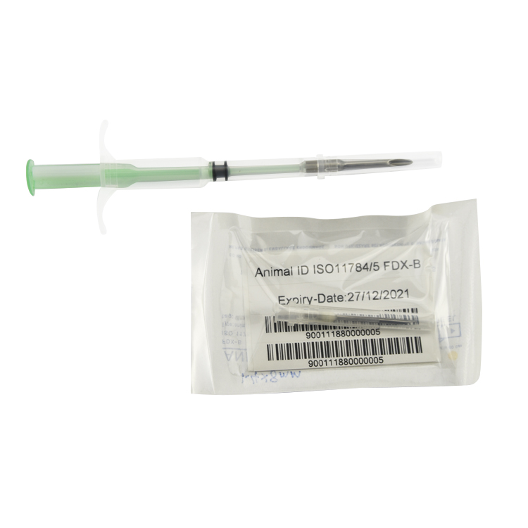 ISO11784/11785 Pet RFID Tag Transponder with Syringe for Dog