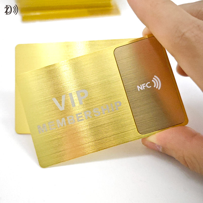 Custom NFC Metal Card Laser Printing Luxury Membership Gift Card RFID Metal Card