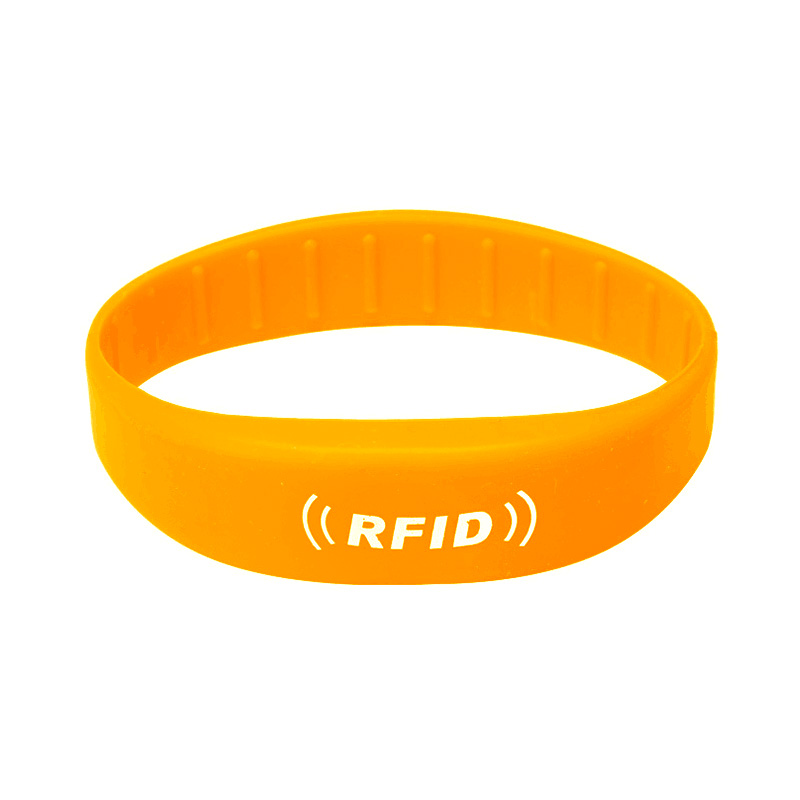 Passive RFID Bracelets Programmable 13.56Mhz Flexible RFID NFC Silicone Wristbands