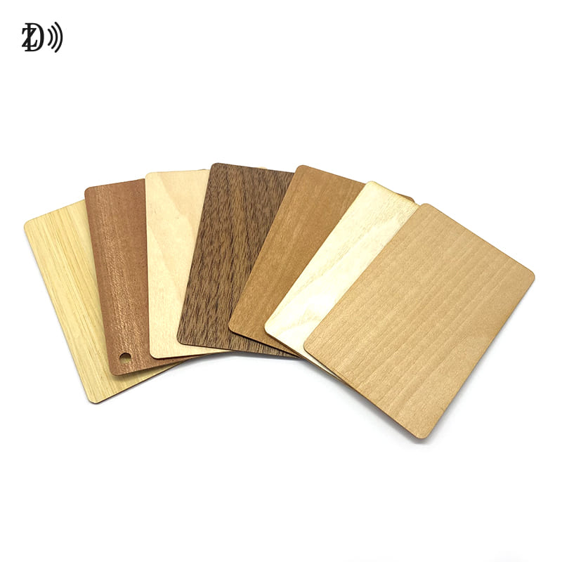 Wooden RFID Card Environment Material Custom Printing Waterproof NFC Wooden Card
