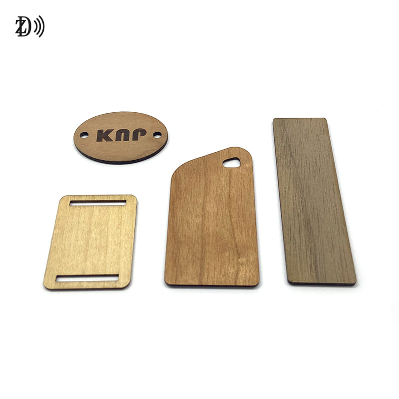 Custom Wooden RFID Coin Card Access Control Printed Environment NFC Wooden RFID Card