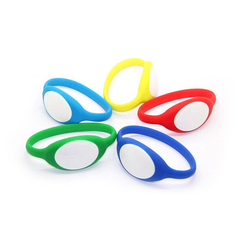 ZD-07 Customized Color 13.56Mhz Silicone RFID Wristband for Access Control