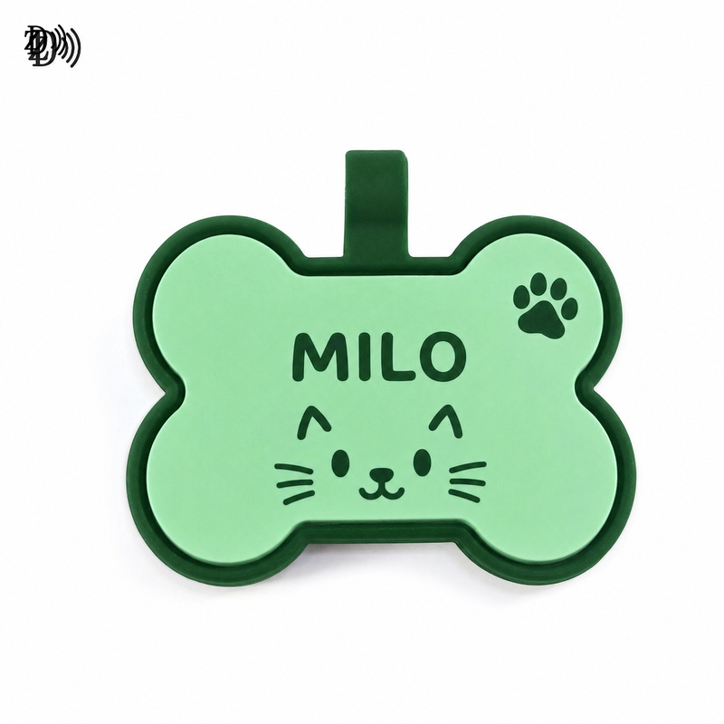 Custom NFC Silicone Pet Name Tag �C Smart Collar Tag for Dogs and Cats